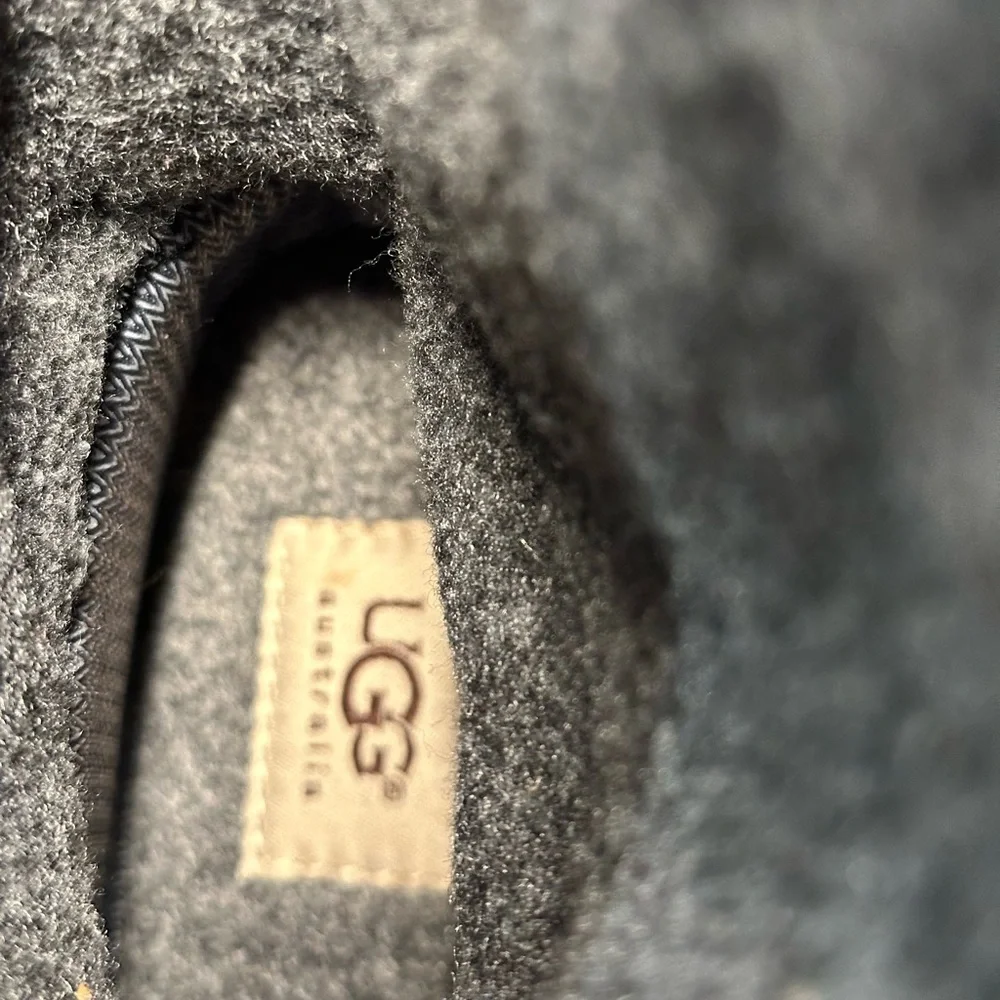 UGG Baroness Mid Waterproof Charcoal Lace-Up Winter Duck Snow Boots